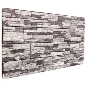 vidaXL Wandpaneele 10 pcs Dunkelgrau und Hellgrau 100 x 50 cm