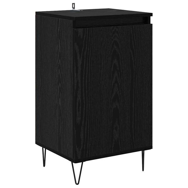 vidaXL Sideboard Schwarz Eichen-Optik 40 x 35 x 70 cm Holzwerkstoff