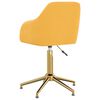 vidaXL B&uuml;rostuhl Drehbar Gelb Samt