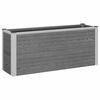 vidaXL Hochbeet Grau 100 x 30 x 22 cm WPC und Aluminium