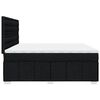 vidaXL Boxspringbett mit Matratze Schwarz 200x200 cm Stoff