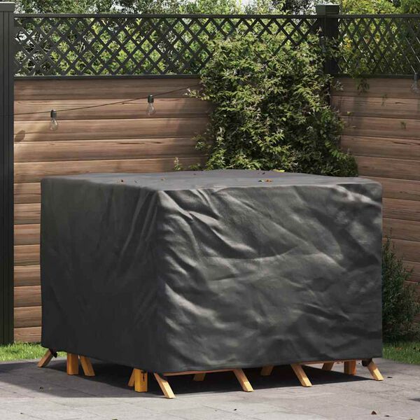 vidaXL Möbelbezug Uni Schwarz 135 x 135 x 90 cm Stoff