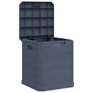 vidaXL Garten-Aufbewahrungsbox 90 L Anthrazit