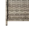 vidaXL Gartenschrank Grau 83x45x76 cm Poly Rattan