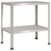 vidaXL Pflanztisch 100 x 50 x 80 cm Edelstahl Silber