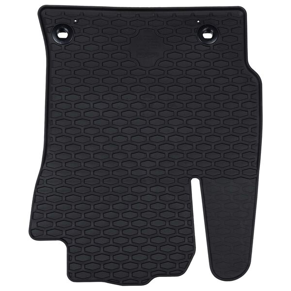 vidaXL Autofu&szlig;matte 4 pcs Schwarz Gummi