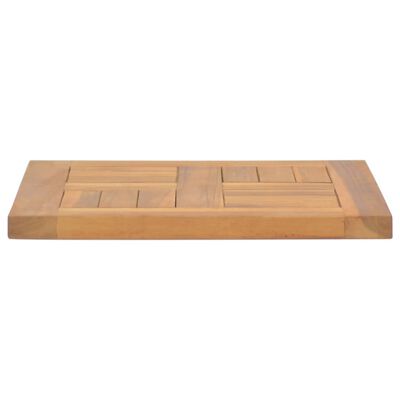 vidaXL Tischplatte Quadratisch 40x40x2,5 cm Massivholz Teak