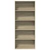 vidaXL B&uuml;cherregal Sonoma-Eiche 80x30x189 cm Holzwerkstoff