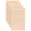 vidaXL Schrankt&uuml;ren Lamellen-Design 4 Stk. 61,5x39,4 cm Massivholz