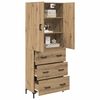 vidaXL Highboard Artisan-Eiche 69,5 x 34 x 180 cm Holzwerkstoff