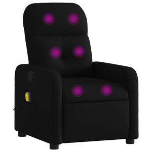 vidaXL Massage-Relaxsessel, schwarzer Stoff