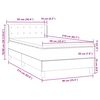 vidaXL Boxspringbett mit Matratze Rosa 90x210 cm Samt