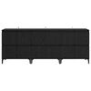 vidaXL Sideboards 3 pcs Schwarz Eichen-Optik 60 x 35 x 70 cm