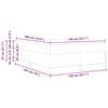 vidaXL Boxspringbett mit Matratze Dunkelbraun 140 x 190 cm Stoff