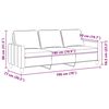 vidaXL 3-Sitzer-Sofa Weinrot 180 cm Stoff