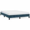 vidaXL Bettgestell ohne Matratze Dunkelblau 140x190 cm Samt