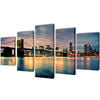 vidaXL Bilder Dekoration Set Brooklyn Bridge Seeblick 200 x 100 cm