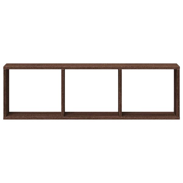 vidaXL Wandschrank 100x16x30 cm Eichen-Optik Holzwerkstoff