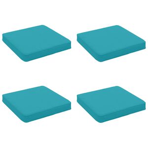 vidaXL 4-teilige Sitzkissen VUGHT 4 pcs 100 % Polyester T&uuml;rkis