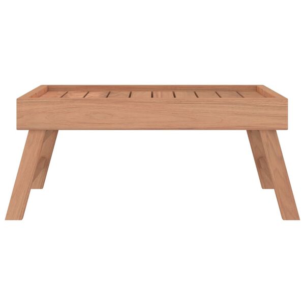 vidaXL Klapptablett 55x35x25 cm Massivholz Teak