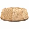 vidaXL Tischplatte 80x40x2 cm Massivholz Eiche Oval
