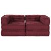 vidaXL Modulare Sofagarnitur 2 pcs Kastanienbraun 140 x 70 x 56 cm