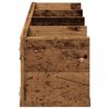 vidaXL CD-Wandregal Altholz-Optik 100x18x18 cm Holzwerkstoff