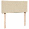 vidaXL Boxspringbett mit Matratze Creme 120x190 cm Stoff