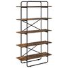 vidaXL B&uuml;cherregal 5 Ebenen 100 x 35 x 175,5 cm PB R&auml;uchereiche