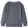 Kinder-Sweatshirt Marineblau Melange 140