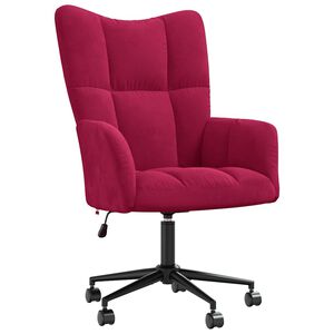vidaXL Relaxsessel Weinrot Samt