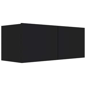 vidaXL TV-Schrank Schwarz 80x30x30 cm Holzwerkstoff