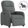 vidaXL Relaxsessel Elektrisch Dunkelgrau Stoff