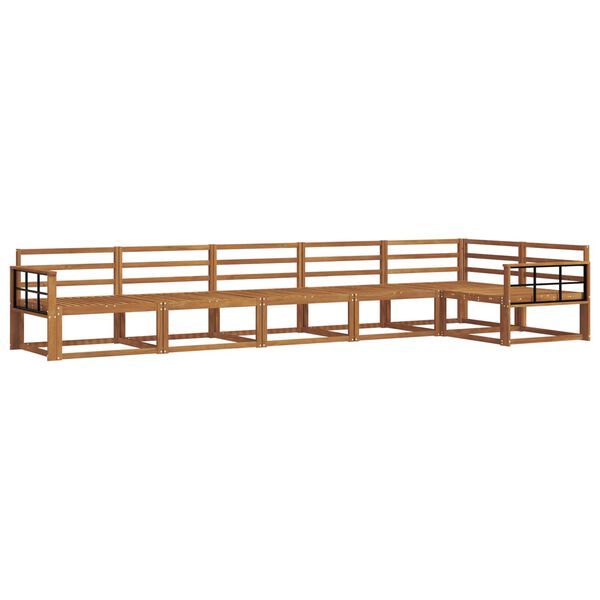 vidaXL Outdoor-Sofagarnitur 6 pcs Natur Massivholz Akazie