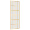 vidaXL Schiebet&uuml;r Golden 76x205 cm Matt ESG-Glas und Aluminium