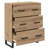 vidaXL Sideboard Artisan-Eiche 69,5 x 34 x 90 cm Verbundholz und Eisen