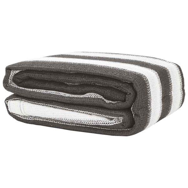 vidaXL Zeltteppich Anthrazit und Wei&szlig; 400x700 cm HDPE