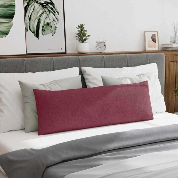 vidaXL Sofakissen 2 pcs Weinrot 120 x 40 cm Stoff