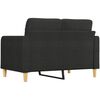 vidaXL 2-Sitzer-Sofa Schwarz 120 cm Stoff