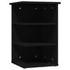 vidaXL Beistellregal Schwarz 35x35x55 cm Holzwerkstoff