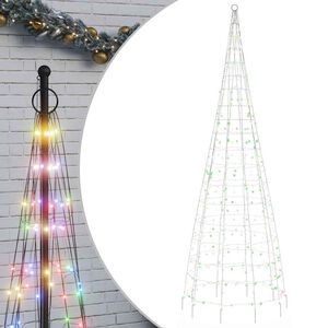 vidaXL LED-Weihnachtsbaum 550 LEDs Mehrfarbig 300 cm
