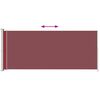 vidaXL Seitenmarkise Ausziehbar 180x500 cm Rot