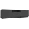 vidaXL TV-Schrank Schwarz 140x35x40 cm Holzwerkstoff