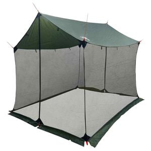 vidaXL Camping-Tarp mit Netzw&auml;nden 270 x 210 x 210 cm Olivegr&uuml;n