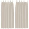vidaXL Voile-Vorhang 2 Stk. Sand 245 x 140 cm Polyester