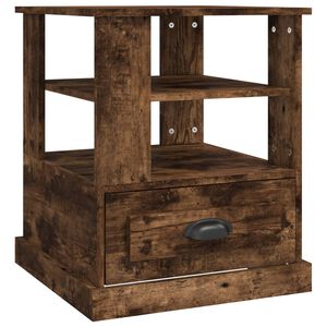 vidaXL Beistelltisch R&auml;uchereiche 50x50x60 cm Holzwerkstoff