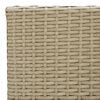 vidaXL 3-tlg. Garten-Essgruppe Beige Poly Rattan und Glas