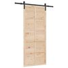 vidaXL Schiebet&uuml;r Natur 80 x 208 cm Massives Kiefernholz