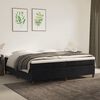 vidaXL Boxspringbett mit Matratze Schwarz 200x200 cm Samt