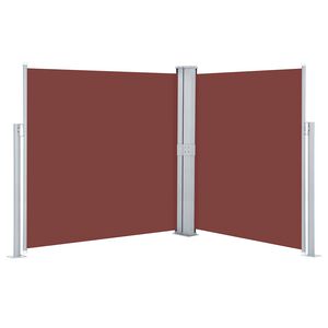vidaXL Ausziehbare Seitenmarkise Braun 140 x 600 cm